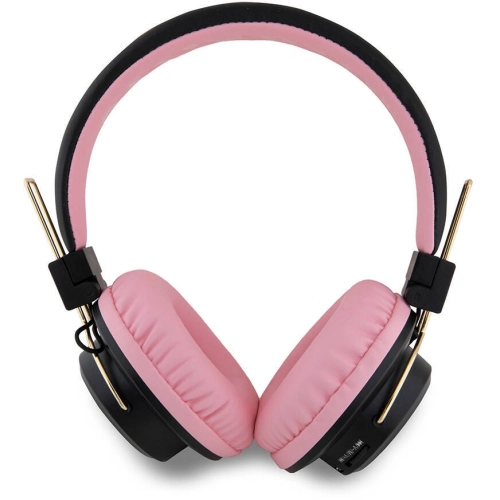 Hello Kitty Orjinal Lisanslı Ayarlanabilir Metal Kitty Logolu Yuvarlak Bluetooth 5.3 Kulaklık - Pembe