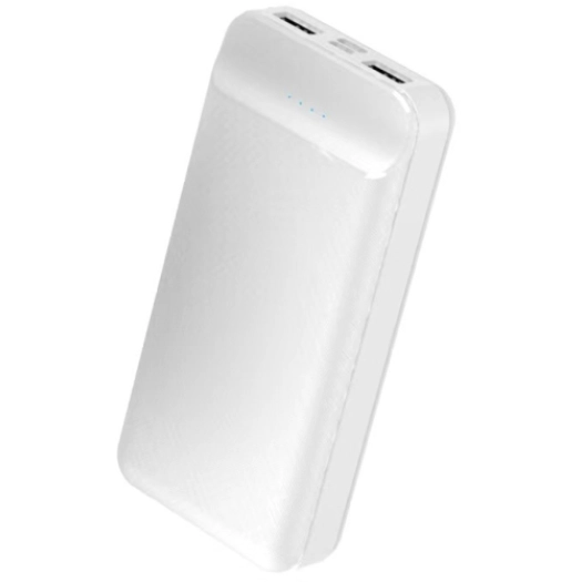 Hızlı Şarj Özellikli Led Göstergeli Zore B-05 Taşınabilir Powerbank 20000mAh - Beyaz
