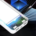 Hızlı Şarj Özellikli Led Göstergeli Zore B-05 Taşınabilir Powerbank 20000mAh - Beyaz