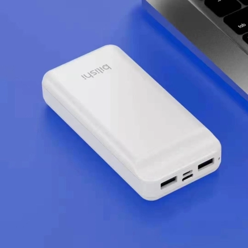 Hızlı Şarj Özellikli Led Göstergeli Zore B-05 Taşınabilir Powerbank 20000mAh - Beyaz