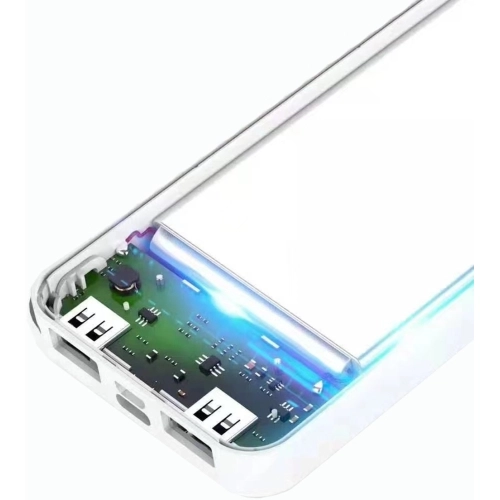 Hızlı Şarj Özellikli Led Göstergeli Zore B-05 Taşınabilir Powerbank 20000mAh - Beyaz