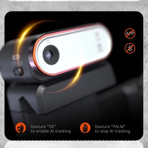 Hohem iSteady M6 3 Eksenli El Tipi AI Yapay Zeka Görüş Sensörlü Gimbal Stabilizatör - Siyah