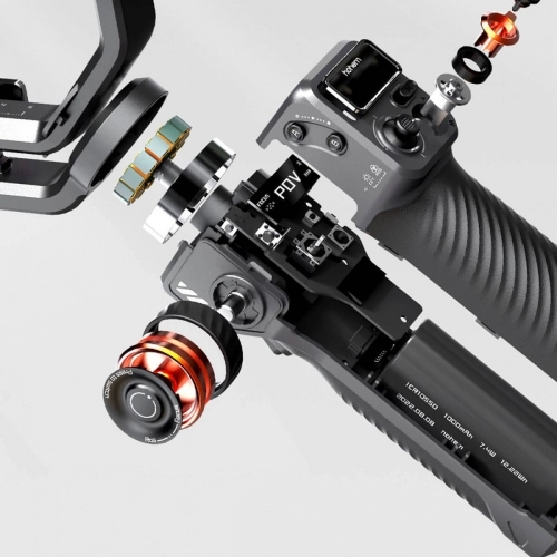 Hohem iSteady M6 3 Eksenli El Tipi AI Yapay Zeka Görüş Sensörlü Gimbal Stabilizatör - Siyah