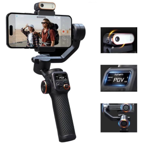 Hohem iSteady M6 3 Eksenli El Tipi AI Yapay Zeka Görüş Sensörlü Gimbal Stabilizatör - Siyah