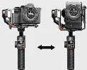 Hohem iSteady MT2 3 Eksenli El Tipi AI Yapay Zeka Görüş Sensörlü Kamera Gimbal Stabilizatör - Siyah