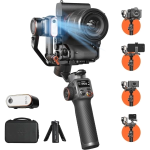 Hohem iSteady MT2 3 Eksenli El Tipi AI Yapay Zeka Görüş Sensörlü Kamera Gimbal Stabilizatör - Siyah