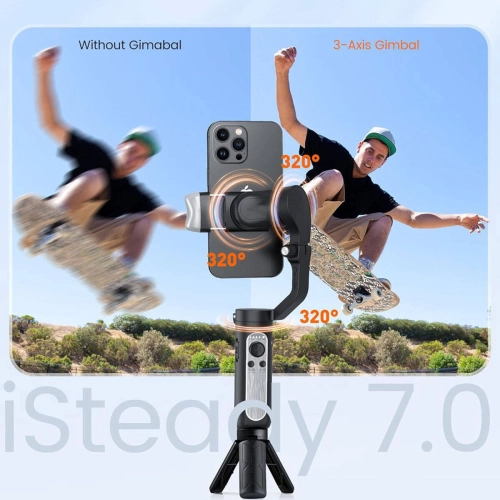 Hohem iSteady VS2 3 Eksenli El Tipi AI Yapay Zeka Görüş Sensörlü Gimbal Stabilizatör - Siyah