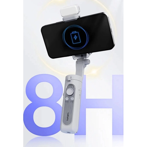 Hohem iSteady XE 3 Eksenli El Tipi Led Işıklandırma Aparatlı Gimbal Stabilizatör - Gri