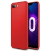 Honor 10 Kılıf İnce Soft Mat Renkli Esnek Silikon Kapak - Kırmızı