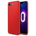 Honor 10 Kılıf İnce Soft Mat Renkli Esnek Silikon Kapak - Kırmızı