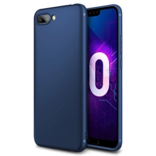 Honor 10 Kılıf İnce Soft Mat Renkli Esnek Silikon Kapak - Lacivert