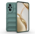 Honor 200 Kılıf Esnek TPU Oyuklu Arka Yüzey Tasarımlı Zore Etnik Silikon Kapak - Koyu Yeşil