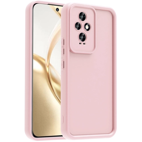 Honor 200 ile Uyumlu Kılıf Kamera Korumalı Silikon Ananas Kapak - Pembe