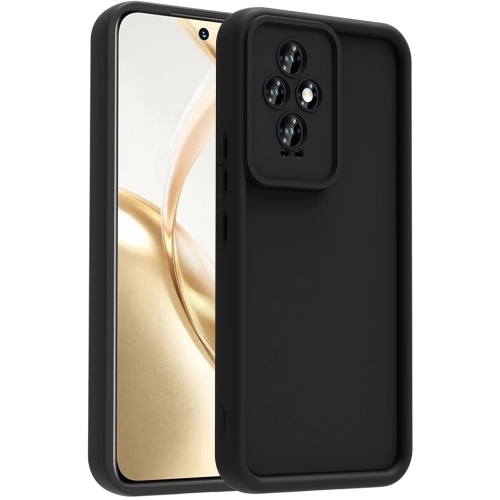 Honor 200 ile Uyumlu Kılıf Kamera Korumalı Silikon Ananas Kapak - Siyah