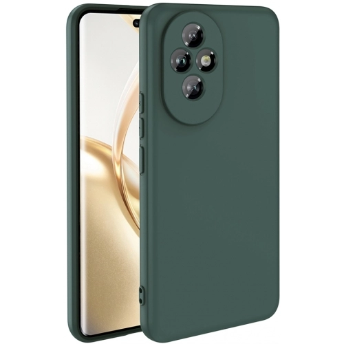 Honor 200 Pro Kılıf İçi Kadife Mat Yüzey Mara Lansman Kapak - Koyu Yeşil