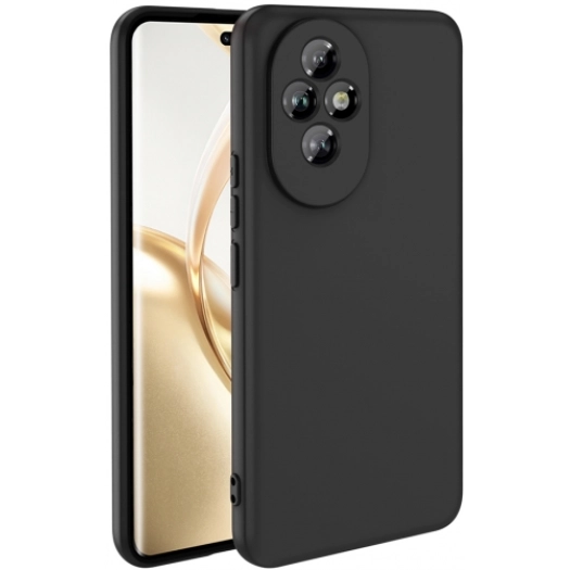 Honor 200 Pro Kılıf İçi Kadife Mat Yüzey Mara Lansman Kapak  - Siyah