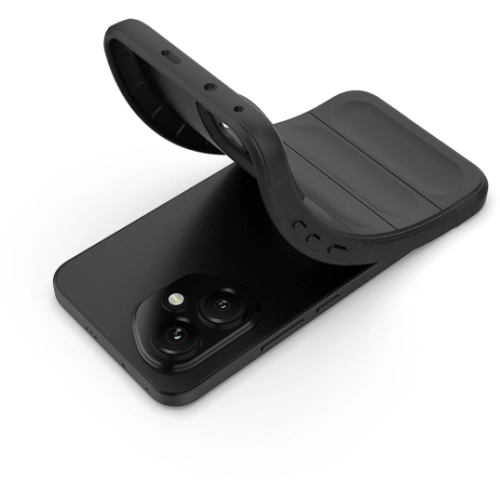 Honor 400 Kılıf Esnek TPU Oyuklu Arka Yüzey Tasarımlı Zore Etnik Silikon Kapak - Koyu Yeşil