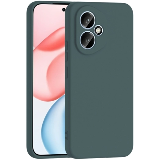 Honor 400 Kılıf İçi Kadife Mat Mara Lansman Silikon Kapak  - Koyu Yeşil