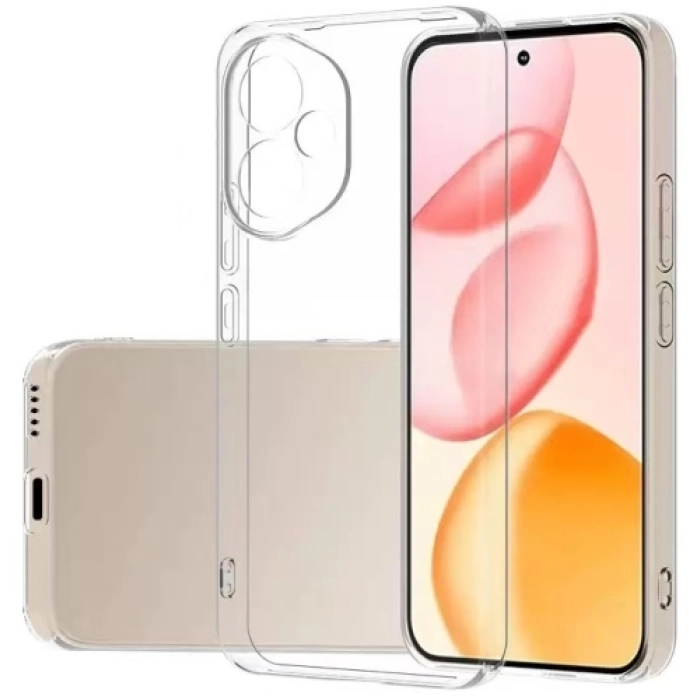 Honor 400 Kılıf Kamera Korumalı Esnek Silikon Kapak - Şeffaf