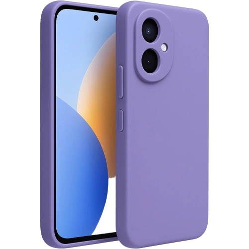 Honor 400 Kılıf Silikon Mat Esnek Kamera Korumalı Biye Kapak - Lila