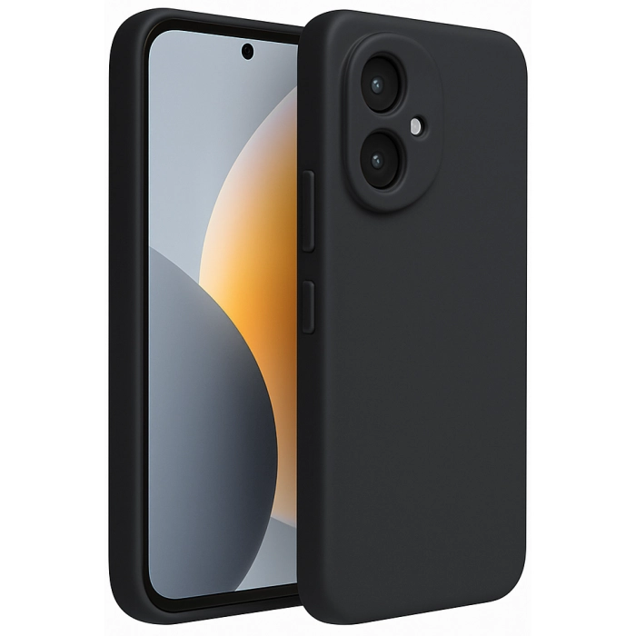 Honor 400 Kılıf Silikon Mat Esnek Kamera Korumalı Biye Kapak - Siyah