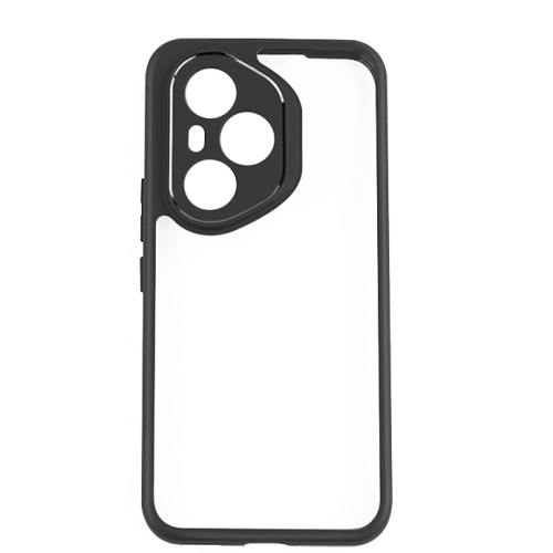 Honor 400 Pro Kılıf Arkası Şeffaf Kenarları Silikon Lüks Roll Kapak - Siyah