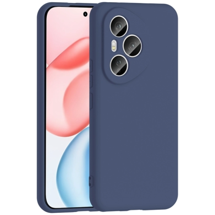 Honor 400 Pro Kılıf İçi Kadife Mat Mara Lansman Silikon Kapak  - Lacivert