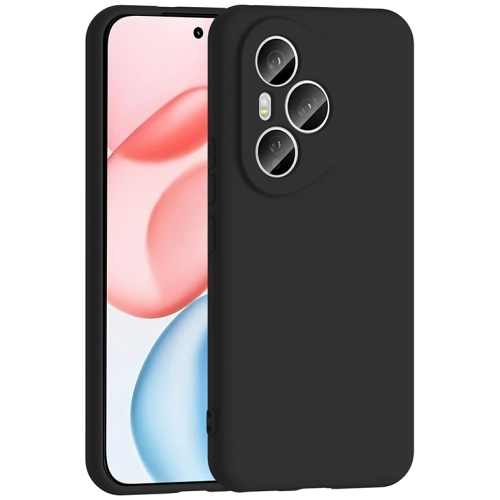 Honor 400 Pro Kılıf İçi Kadife Mat Mara Lansman Silikon Kapak - Siyah