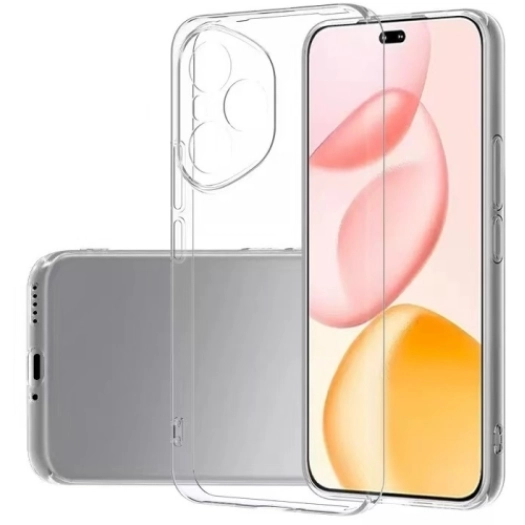 Honor 400 Pro Kılıf Kamera Korumalı Esnek Silikon Kapak - Şeffaf