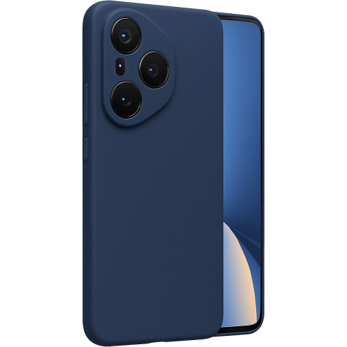 Honor 400 Pro Kılıf Silikon Mat Esnek Kamera Korumalı Biye Kapak - Lacivert