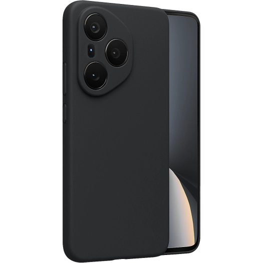 Honor 400 Pro Kılıf Silikon Mat Esnek Kamera Korumalı Biye Kapak - Siyah