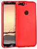 Honor 7X Kılıf İnce Mat Esnek Silikon - Kırmızı