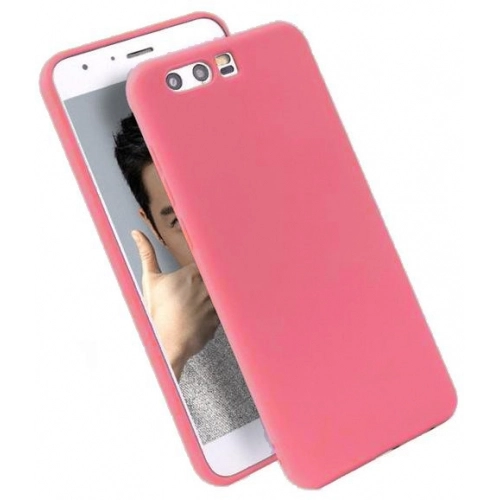 Honor 9 Lite Kılıf İnce Soft Mat Renkli Esnek Silikon Kapak - Pembe