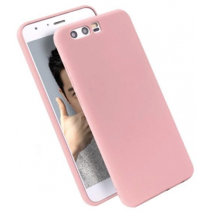 Honor 9 Lite Kılıf İnce Soft Mat Renkli Esnek Silikon Kapak - Rose Gold