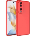 Honor 90 Kılıf İçi Kadife Mat Mara Lansman Silikon Kapak  - Kırmızı