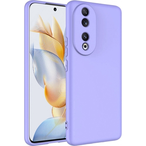 Honor 90 Kılıf İçi Kadife Mat Mara Lansman Silikon Kapak - Lila