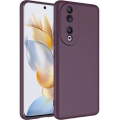 Honor 90 Kılıf İçi Kadife Mat Mara Lansman Silikon Kapak  - Mürdüm