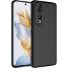 Honor 90 Kılıf İçi Kadife Mat Mara Lansman Silikon Kapak  - Siyah
