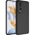 Honor 90 Kılıf İçi Kadife Mat Mara Lansman Silikon Kapak  - Siyah