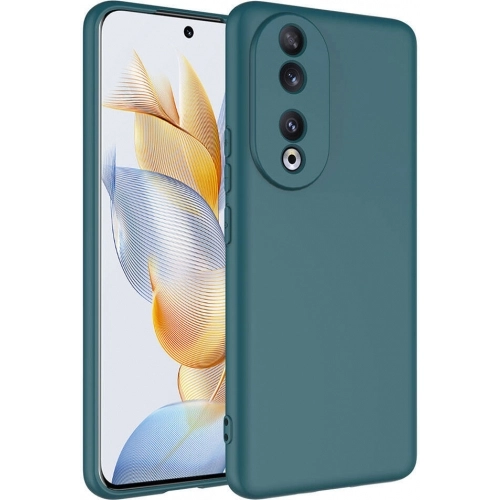 Honor 90 Kılıf İçi Kadife Mat Mara Lansman Silikon Kapak - Siyah