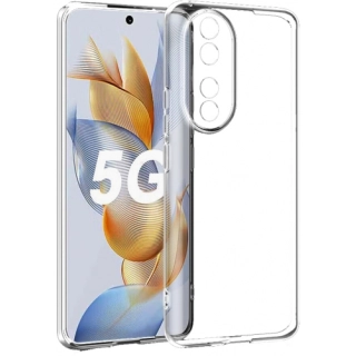 Honor 90 Kılıf Kamera Korumalı Esnek Silikon Kapak - Şeffaf