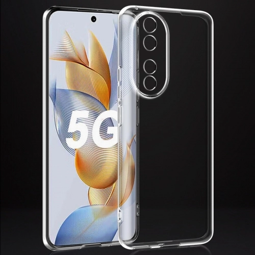 Honor 90 Kılıf Kamera Korumalı Esnek Silikon Kapak - Şeffaf