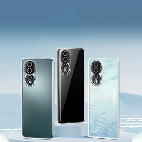 Honor 90 Kılıf Kamera Korumalı Esnek Silikon Kapak - Şeffaf