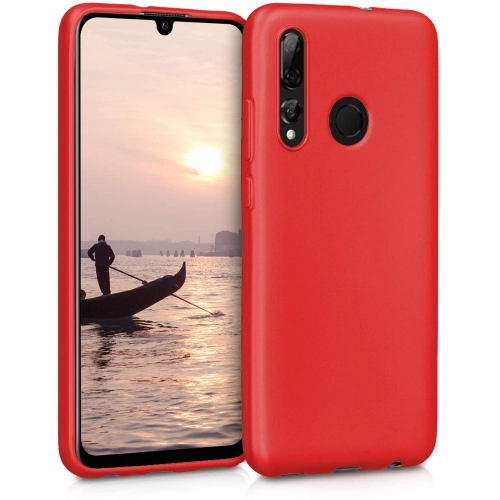 Honor 9x Kılıf İnce Soft Mat Renkli Esnek Silikon Kapak - Kırmızı