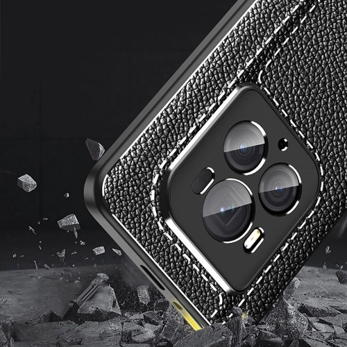 Honor Magic 6 Pro Kılıf Deri Görünümlü Lüks Parmak İzi Bırakmaz Niss Silikon Kapak - Siyah