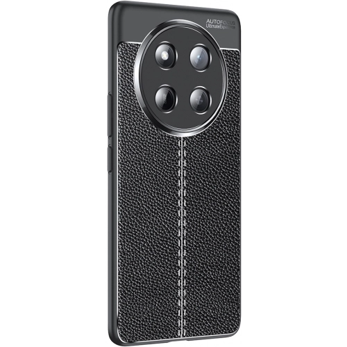 Honor Magic 7 Lite Kılıf Deri Görünümlü Lüks Parmak İzi Bırakmaz Niss Silikon Kapak - Siyah