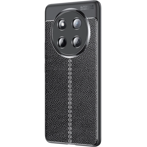 Honor Magic 7 Lite Kılıf Deri Görünümlü Lüks Parmak İzi Bırakmaz Niss Silikon Kapak - Siyah