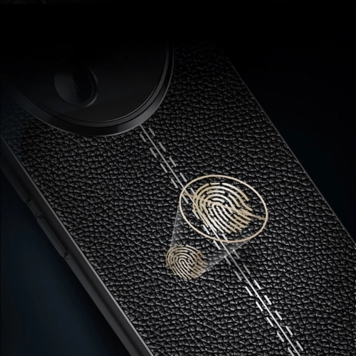 Honor Magic 7 Lite Kılıf Deri Görünümlü Lüks Parmak İzi Bırakmaz Niss Silikon Kapak - Siyah