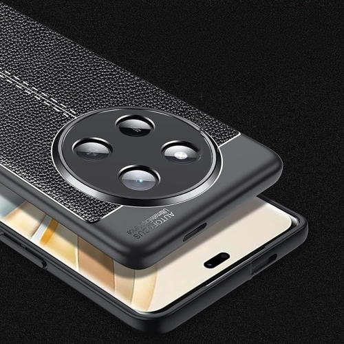 Honor Magic 7 Lite Kılıf Deri Görünümlü Lüks Parmak İzi Bırakmaz Niss Silikon Kapak - Siyah