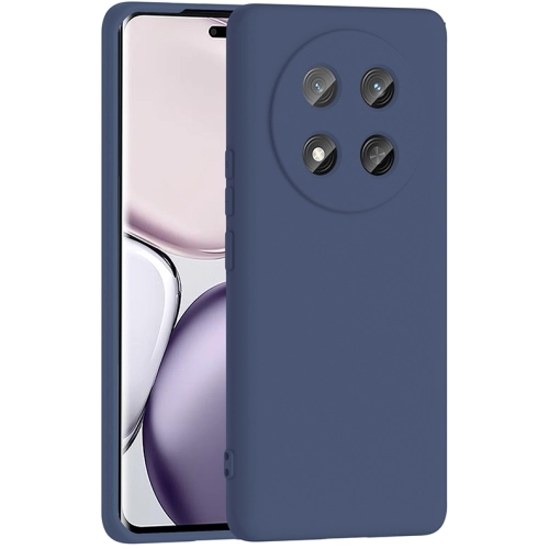 Honor Magic 7 Lite Kılıf İçi Kadife Mat Mara Lansman Silikon Kapak - Lacivert